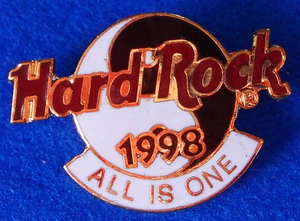 EN LÍNEA *YIN YANG* BLANCO Y NEGRO *TODO ES UNO* LOGOTIPO Hard Rock Café PIN TACK BACK - Imagen 1 de 1