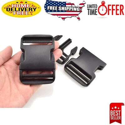 Paquete de 4 hebillas gruesas de liberación rápida de grado militar - ideales para manualidades y equipo Foto 1 de 2