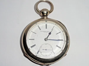 1878 ROCKFORD 18s 11 JEWEL KW/KS POCKET WATCH AS IS PARTS OR REPAIR - Picture 1 of 14