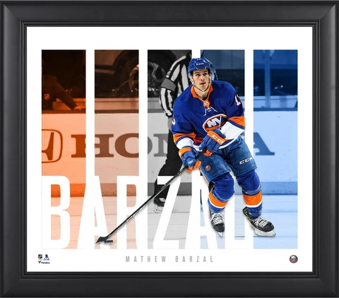 Mathew Barzal New York Islanders Framed 15" x 17" Player Panel Collage Cover