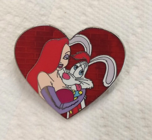 WDW - Happy Valentine's Day 2014 Roger and Jessica Rabbit DISNEY PIN