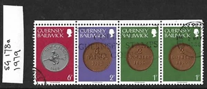GUERNSEY 1979 - MONEDAS - TIRA DE FOLLETO DE 10p - SG178a - buen usado - Imagen 1 de 1