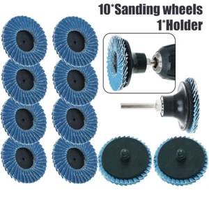 10pcs Flap Grinding Sanding Discs 50mm 2 in 60 Grit Sanding Wheel Angle Grinder - Picture 1 of 12
