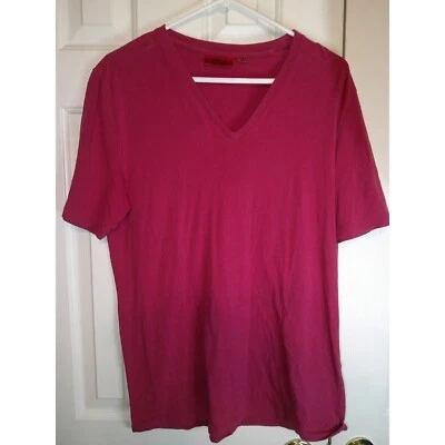 Vintage HUGO BOSS V-Neck T-Shirt Soft Casual Short Sleeve Top Medium - Image 1 of 3