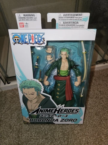 One Piece Anime Heroes RORONOA ZORO NIB Bandai Cover