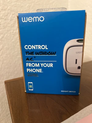 WeMo INSIGHT SWITCH Smart Wi-Fi Home Remote Power Plug w/Energy Monitoring - NEW - Image 1 of 3
