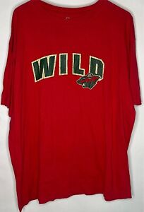 Vintage Minnesota Wild NHL XLarge T-Shirt rot kurzärmelig Erwachsene