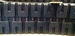 (2-Tracks) Caterpillar Rubber Track CAT 279C 289C 299C 299D 450x86x60 4508660 - Picture 1 of 2