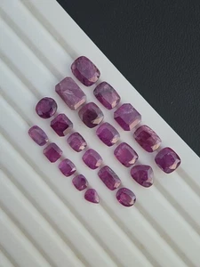 Sapphire Gemstone Lot Purplish Pink Wholesale Loose Unreated Unheated Kashmir - Picture 1 of 11