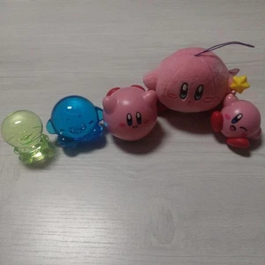 Kirby Blue Clear Mascot Figure Keychain 6cm collectible toy - Picture 1 of 15
