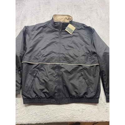 Cutter & Buck Mens XL Black Zip Up Golf Jacket Guardian Lightweight Outerwear - Image 1 of 4