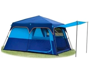 Ktt Tenda Istantanea 6-8 Persone (C),Tende Cabina Famiglia Grande,Tenda Automatica Blu Scuro - Foto 1 di 17