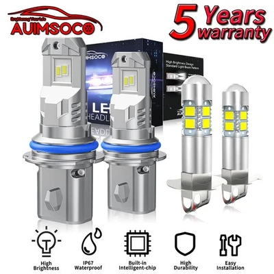 For Dodge Shadow 1990-1994 Hatchback 4-Door LED Headlight Bulbs 80000LM Bright - Изображение 1 из 4