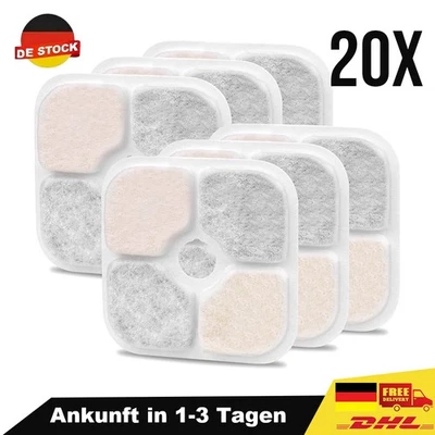 für Catit Pixi Katzen Trinkbrunnen Filter Ersatz, 20 Stück - Bild 1 von 4
