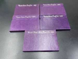 United States Mint Proof Set - 1984, 1985, 1986, 1987 & 1988 - FREE SHIPPING - Picture 1 of 4