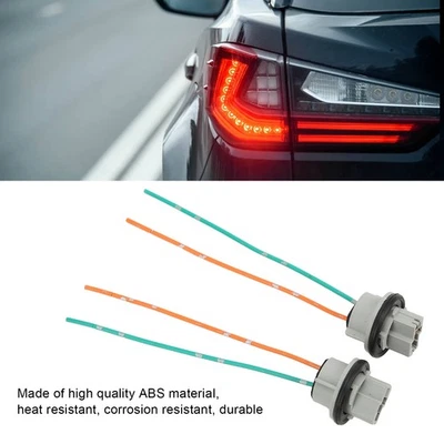 ﹣2pcs Light Sockets 12A 10V Heat Resistant LED Harness Connectors With Wire For - Image 1 of 4