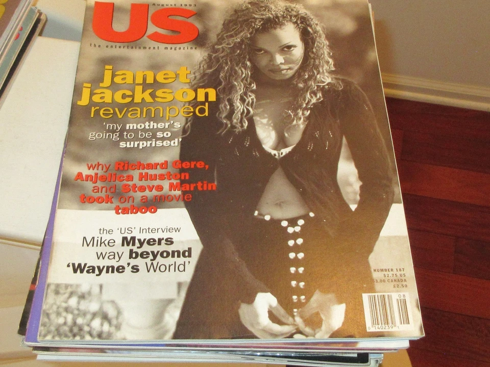 Janet Jackson , US Magazine , Aug. 1993 , Revamped - Image 1 of 1