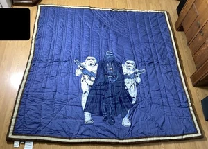 Edredón edredón Pottery Barn Star Wars tamaño completo/queen Darth Vader Stormtrooper - Imagen 1 de 10
