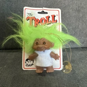 Vintage 80er Jahre Dam Troll Neu auf Originalkarte - H 9 cm. RAR - Bild 1 von 5