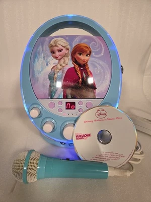 Disney Frozen Disco Fiesta CDG Karaoke Disco Micrófono y CD Princesa Caja de Música Foto 1 de 4