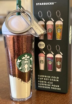 Llavero Starbucks Sorpresa Copa Fría Estilo Frappuccino Marrón Foto 1 de 2
