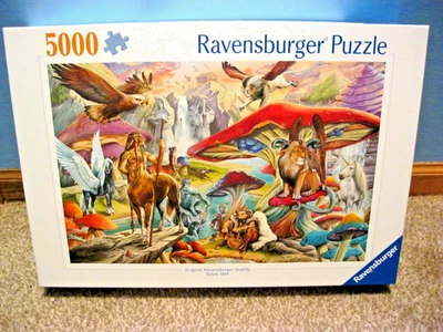 RAVENSBURGER 5000 PIECE PUZZLE MUSHROOMS & MYTHS 2025  CHECK OUT NEW PUZZLES! - Image 1 of 4