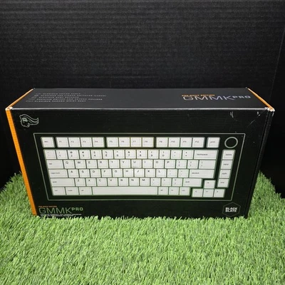 Glorious Gaming GMMK PRO 75% Mechanical Keyboard W/ Keys, Black / White, RECERT. - Image 1 of 4