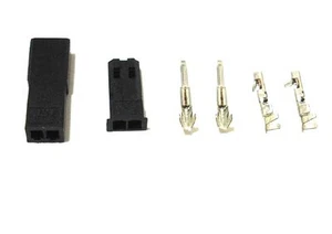 Conector de color NEGRO 2 pines JST 2,5 mm RCY macho hembra con pasador de crimpado 20 CONJUNTOS - Imagen 1 de 3