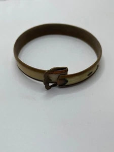 Messing und Zelluloid Vintage Schnalle Armband Zierlich - Bild 1 von 5