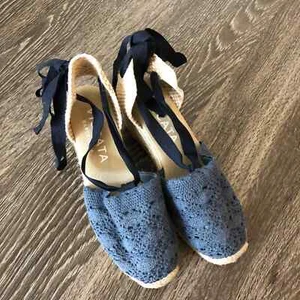 Alpargata de ganchillo Viscata Barcelona Gava cuñas para mujer talla 37 - Imagen 1 de 5