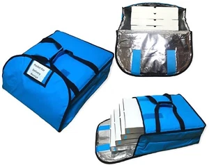 Water Proof Pizza Delivery Bag Size 18x18x8 inch Full Insulated Easy Fit 4Pizzas - Picture 1 of 8