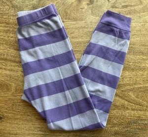 Hanna Andersson PJ Pants Size 130 (8) EUC Purple Stripe Organic Cotton - Picture 1 of 5