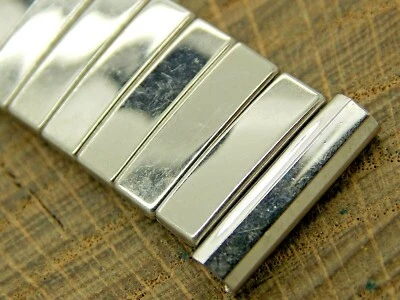 Correa de reloj vintage Duquesa EE. UU. 17,5 mm acero inoxidable expansión NOS pulsera sin usar Foto 1 de 3