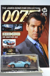 James Bond Car Collection #52 Ford GT40 Die Another Day 1:43 GE Fabbri NIB - Picture 1 of 17