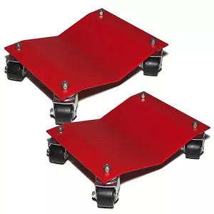 Set of 2 Auto Dolly Heavy Duty 12"x16" Vehicle Wheel Tire Car Body Shop Mechanic - Bild 1 von 2
