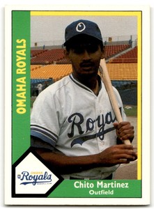 1990 CMC OMAHA ROYALS CHITO MARTINEZ OMAHA ROYALS #13