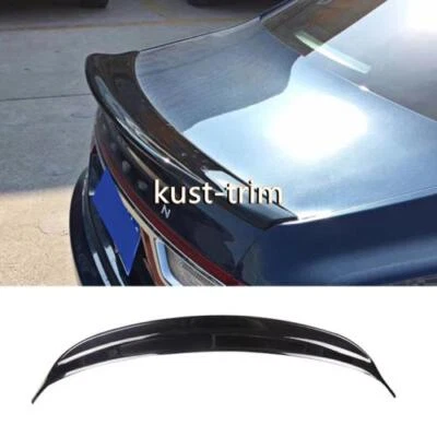 Gloss Black Rear Trunk Spoiler Wing Flap Trim For Lincoln Continental 2017-2021 - Image 1 of 4