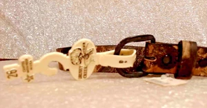 Leder Western Gürtel und Schnalle Brushy Creek Gr. 26 Camouflage NEU mit Etikett - Bild 1 von 6