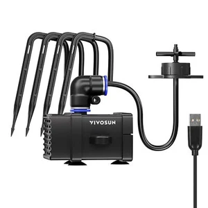 VIVOSUN Drip Irrigation Kit w/ Pump & 4 Drip Emitters for VGrow Smart Grow Box - Picture 1 of 8