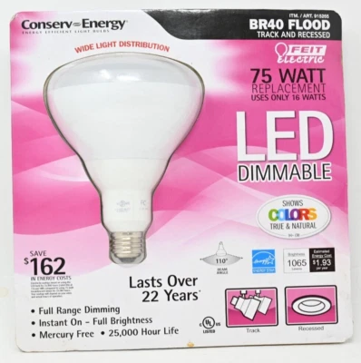 Conserv-Energy Dimmable BR40 LED 17 Watt Flood Light Bulb - Image 1 of 2