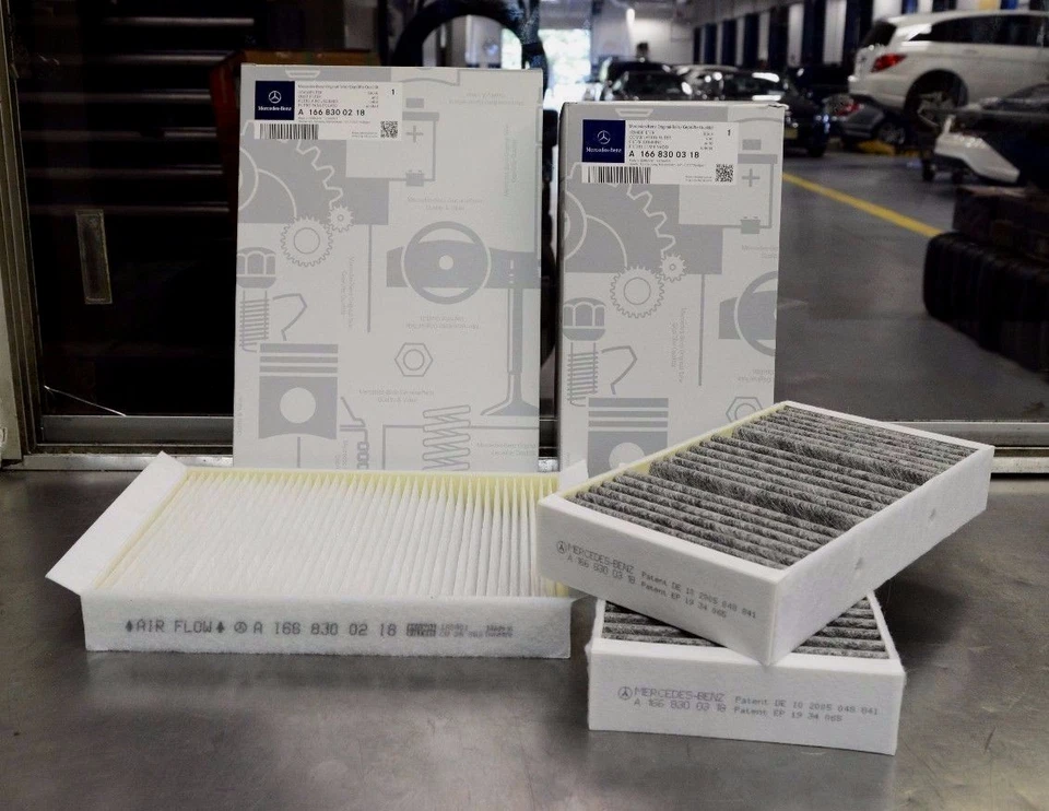 OEM GENUINE MERCEDES BENZ CABIN FILTER HVAC KIT FILTER 13-UP GL X166 - Image 1 of 1