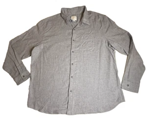 American Eagle Camicia Uomo 2XL Grigio Manica Lunga Super Morbida con Bottoni-536 - Foto 1 di 9