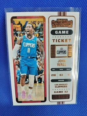 2022-23 Panini Contenders John Wall #71 Bronze Clippers Basketball Game Ticket - Image 1 of 2