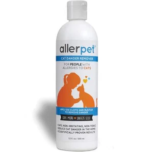 Allerpet Cat Dander Remover 12 oz Moisurizing Allergen Cleanser for Cats - Picture 1 of 1