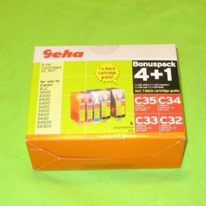 Geha 049400 Bonuspack 4+1 Tintenpatronen 2 x C35 C34 C33 C32 Gr. 957 - Bild 1 von 3