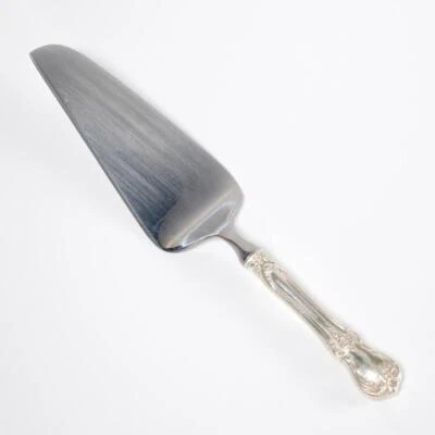 Toalla Plata Esterlina Antiguo Maestro Acero Inoxidable Pastel Servidor B Monograma Foto 1 de 4