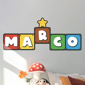 Pegatina de vinilo personalizada con nombre arcade I para niños I calcomanía de pared infantil I multitamaño - Imagen 1 de 11