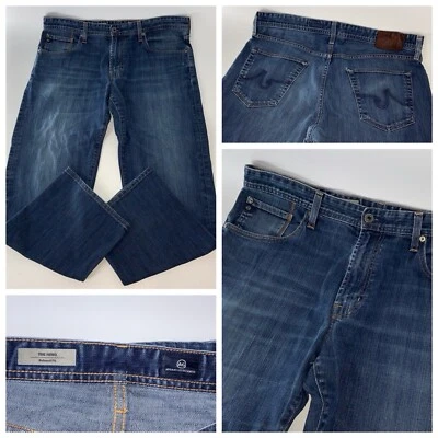 Adriano Goldschmied The Hero Jeans Men 37x30 Blue Cotton Poly Relaxed YGI N5-17 - Image 1 of 4