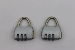 Equipaje de viaje plateado combinado restablecible de 2 dígitos con cerradura de 3 diales candado puerta - Imagen 1 de 1