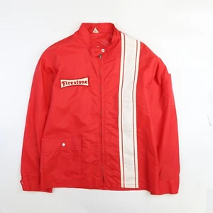 Chaqueta ligera vintage Firestone Racing talla mediana roja - Imagen 1 de 8